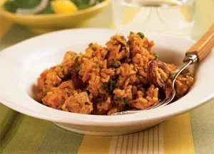 Cheesy Jambalaya in a bowl